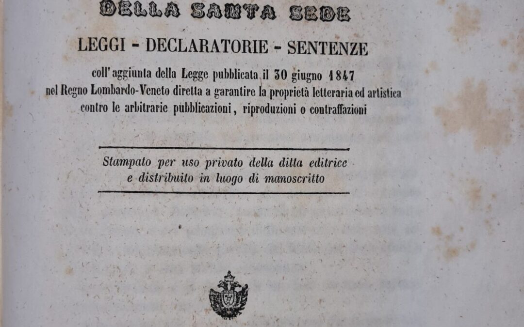 Itinerarios bibliográficos de la legislación sobre derechos de autor